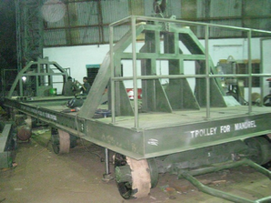 Mandrel handling trolley